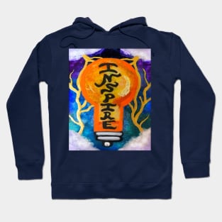 Inspire Light Bulb Idea Brainstorm Hoodie